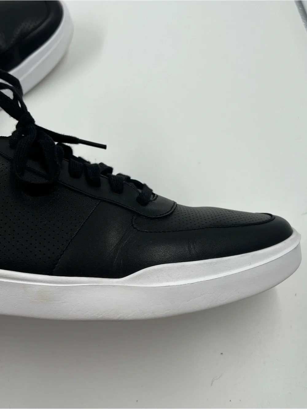 Cole Haan Men’s Grand Crosscourt Perforated Sneaker Black Leather Tennis 13M